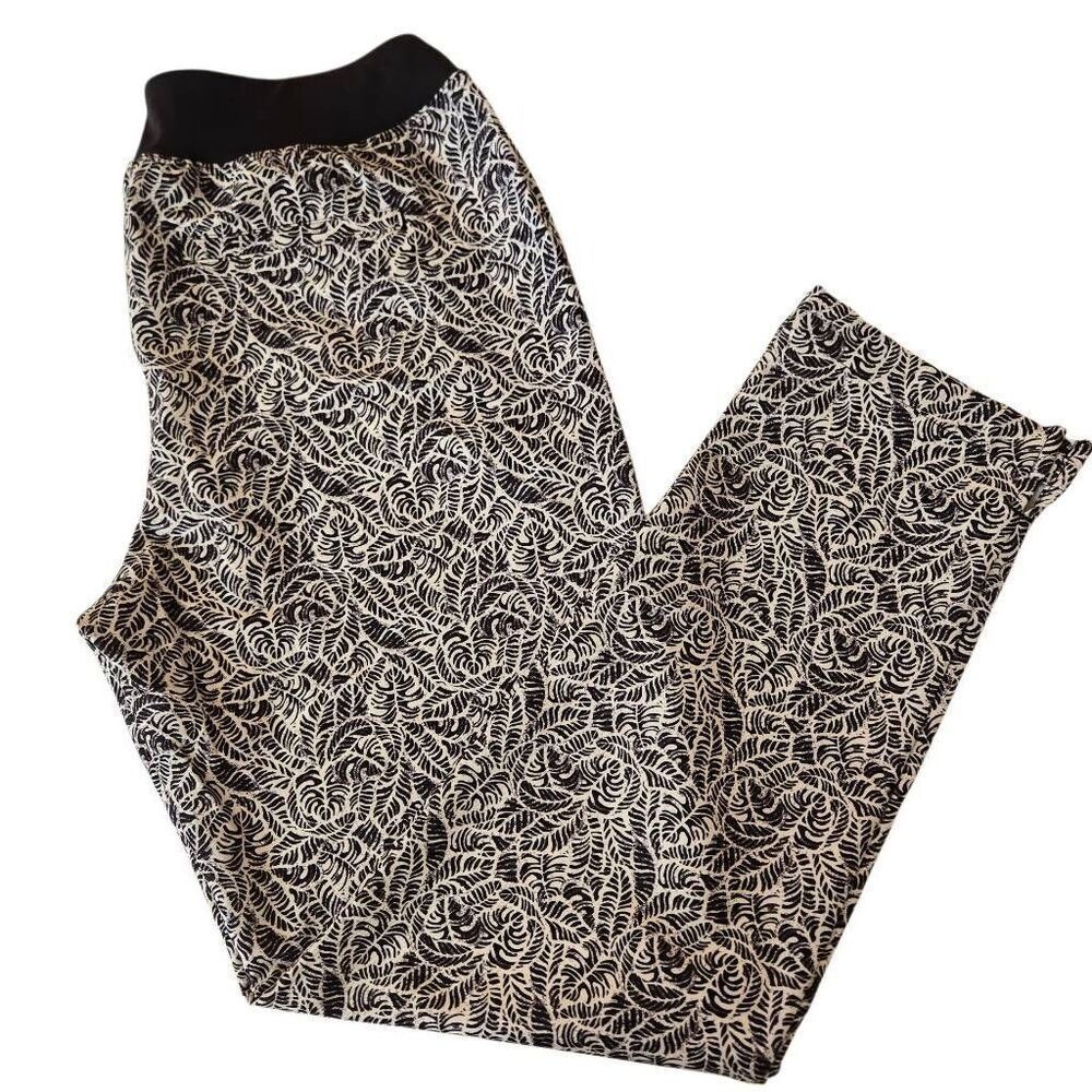 Tommy Bahama Everyday Active Womens Print Stretch Pants Black White Size Small - Picture 4 of 10
